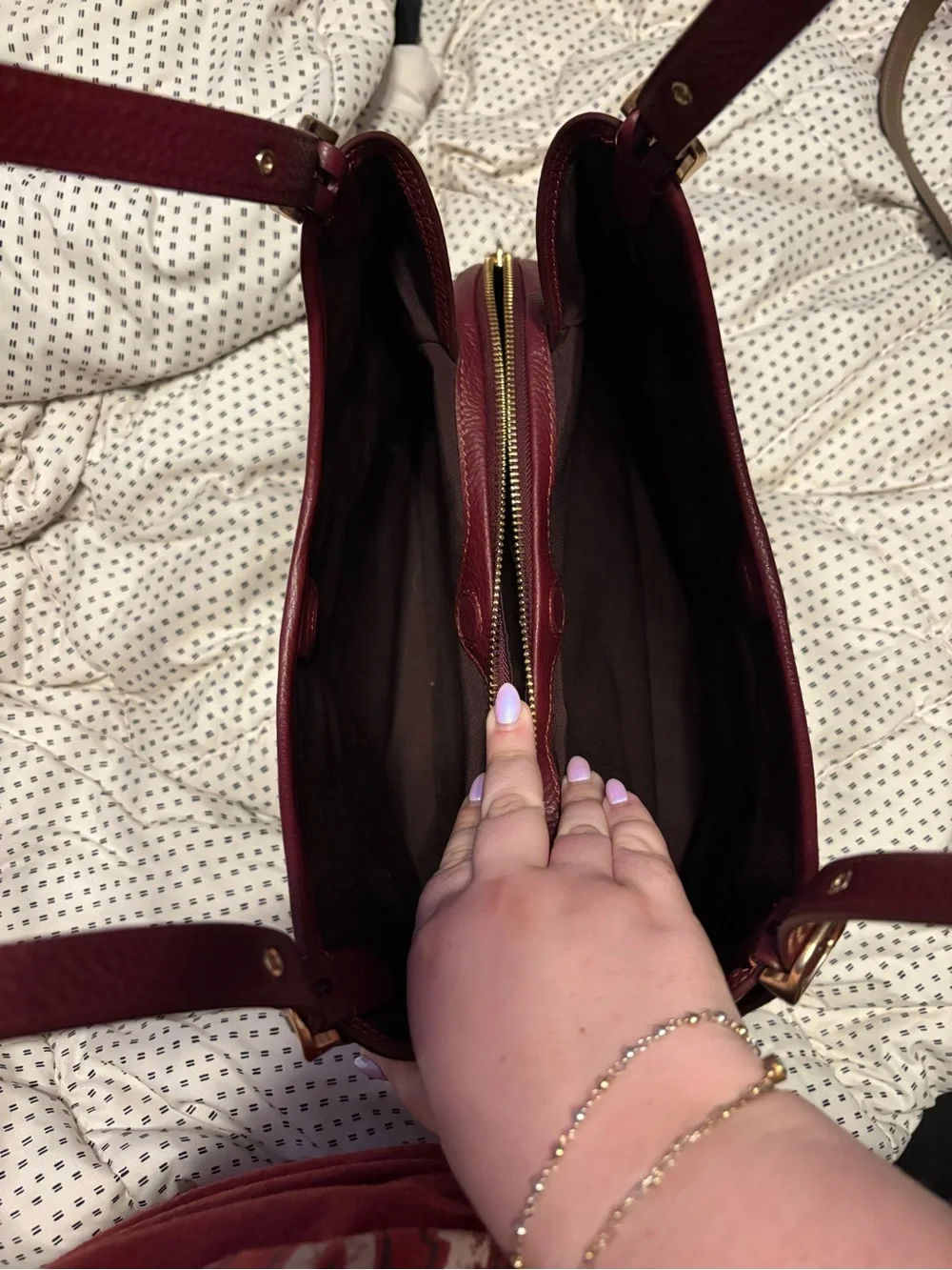 Coach Erin Shoulder Bag in Burgundy